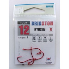 Крючок Brigston Ryusen 2BH Red №12
