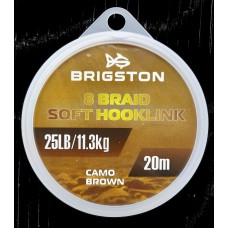 Поводковый материал Brigston 8 Braid Soft Hooklink 25lb/11.3kg 20m