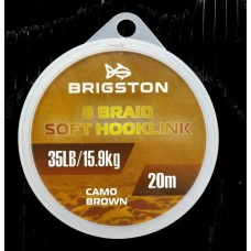 Поводковый материал Brigston 8 Braid Soft Hooklink 35lb/15.9kg 20m